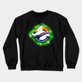 North Georgia Ghostbusters Slime background logo Crewneck Sweatshirt